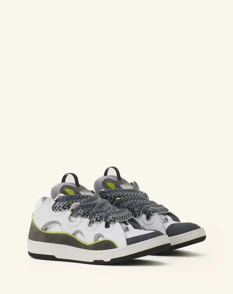 Lanvin Curb Gris Et Vert