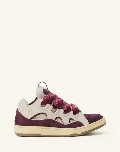 Lanvin Curb Beige Et Bordeaux