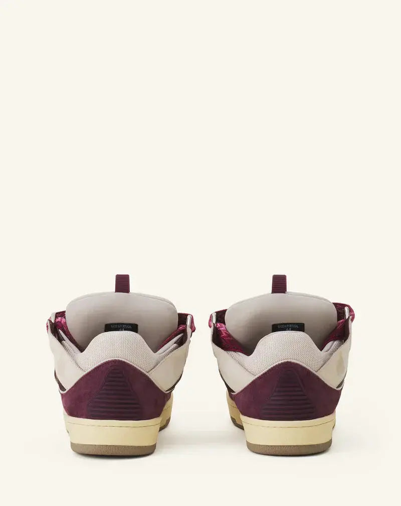 Lanvin Curb Beige Et Bordeaux