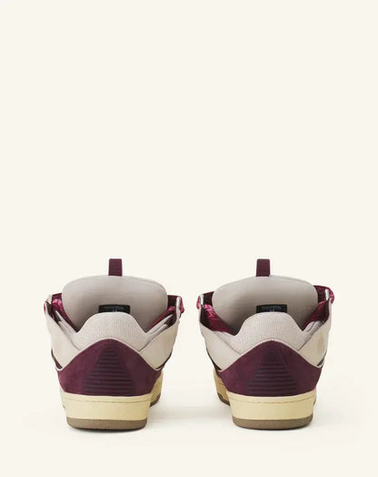 Lanvin Curb Beige Et Bordeaux