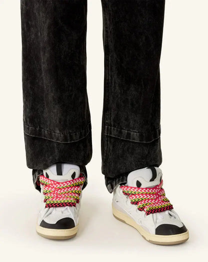 Lanvin Curb Blanc Et Multicolore