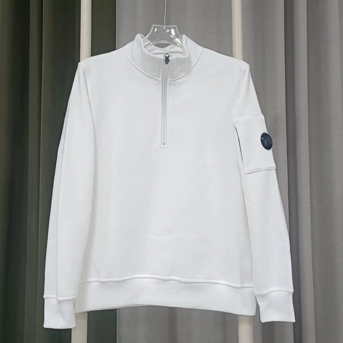 Gilet C.P Company Zip Quarter Blanc