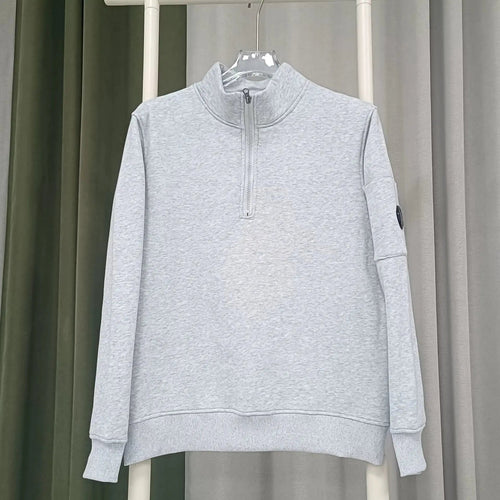 Gilet C.P Company Zip Quarter Gris