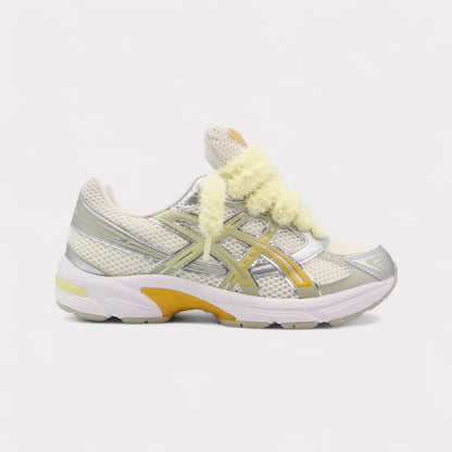 GEL-1130 Silver Yellow - Fluffy Laces Yellow