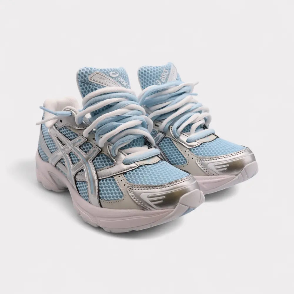 GEL-1130 Denim Pure Silver - Double Laces