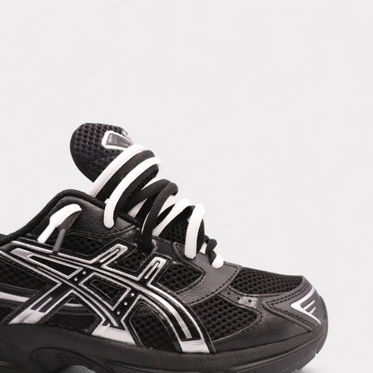 GEL-1130 Black Pure Silver - Double Laces (GS)