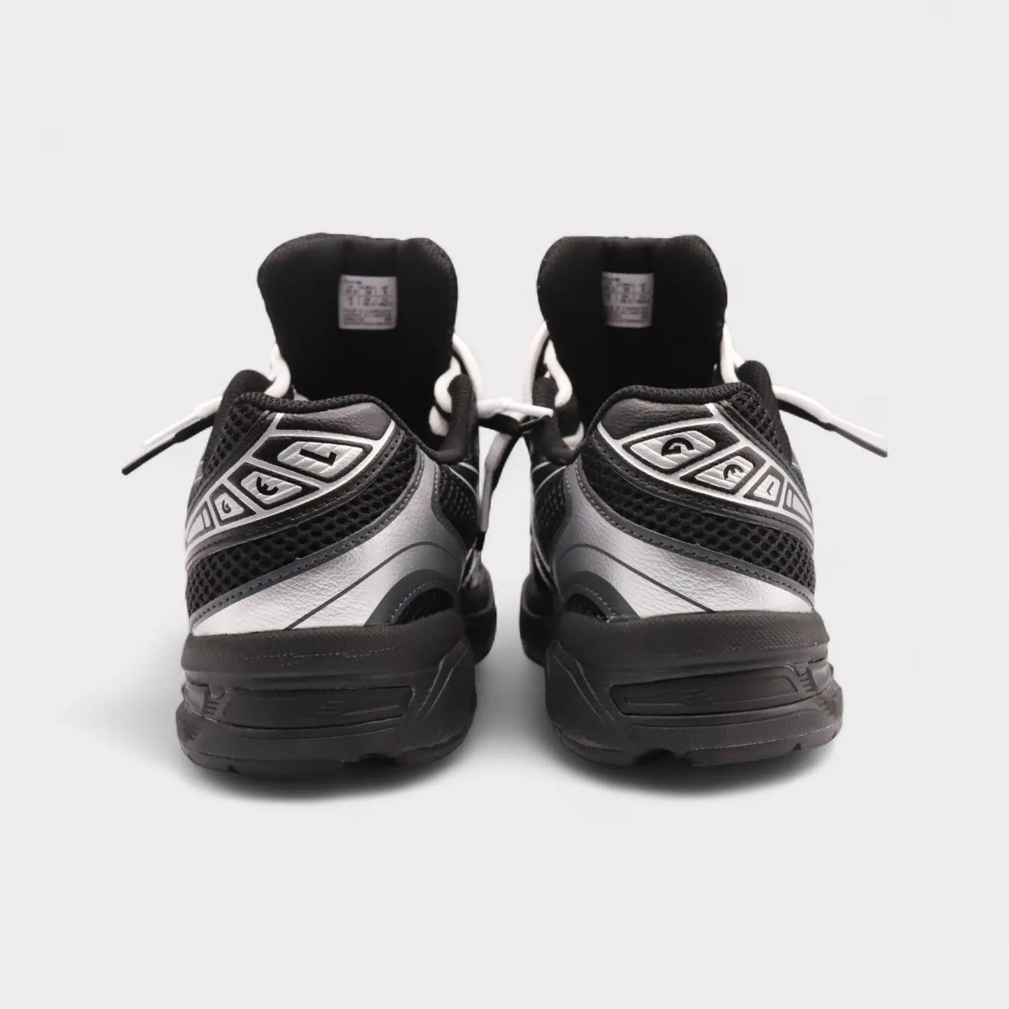 GEL-1130 Black Pure Silver - Double Laces (GS)