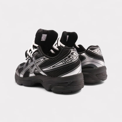 GEL-1130 Black Pure Silver - Double Laces (GS)
