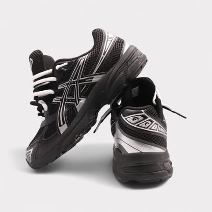 GEL-1130 Black Pure Silver - Double Laces (GS)