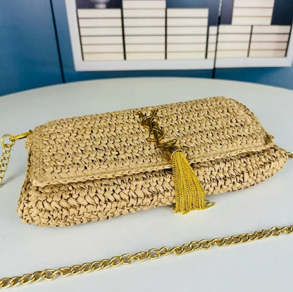 YSL - KATE 99 TASSEL IN RAFFIA