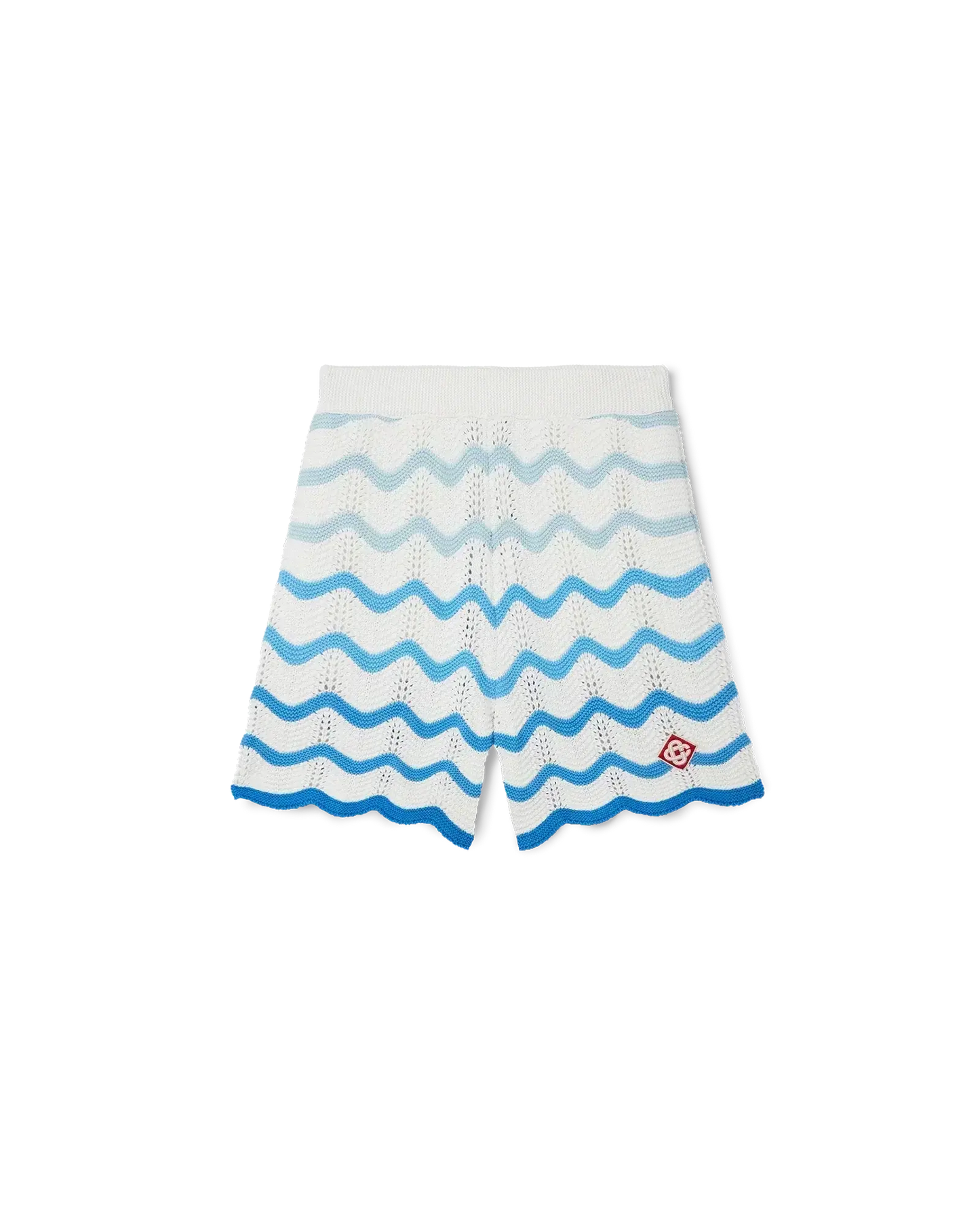 Wavy Gradient Crochet Shorts - Casablanca