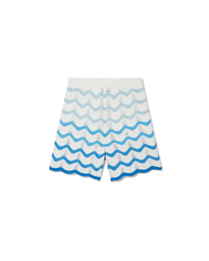 Wavy Gradient Crochet Shorts - Casablanca