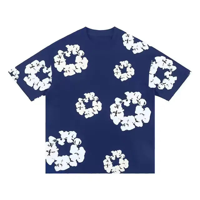 T-Shirt Denim Tears Bleu