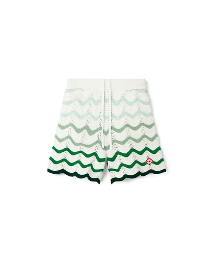 Wavy Gradient Crochet Shorts - Casablanca (2)
