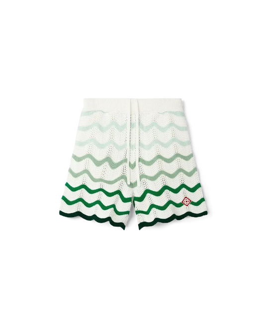 Wavy Gradient Crochet Shorts - Casablanca (2)