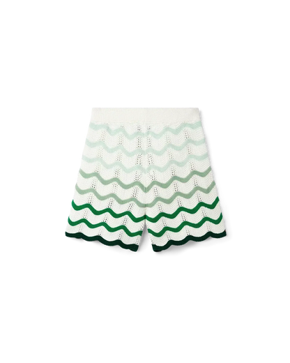 Wavy Gradient Crochet Shorts - Casablanca (2)