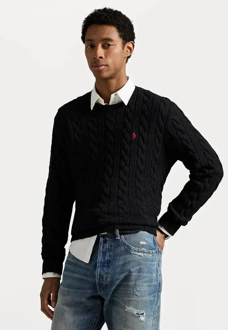 Pull Ralph Lauren En Laine Noir