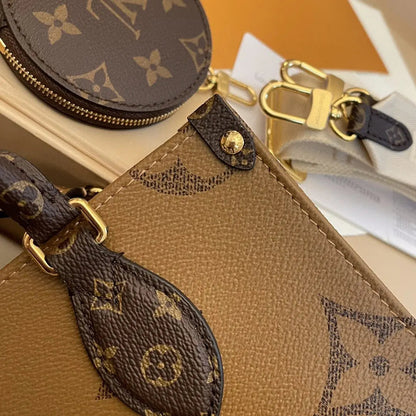 LV - Petit Cabas OnTheGo BB Maron double
