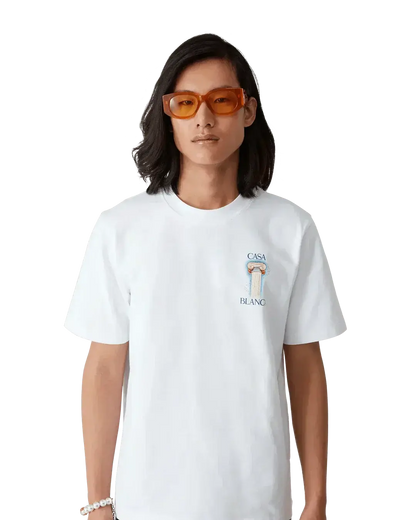 T-Shirt Casablanca La Colonne Blanc