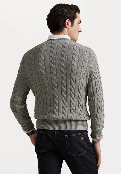 Pull Ralph Lauren En Laine Gris