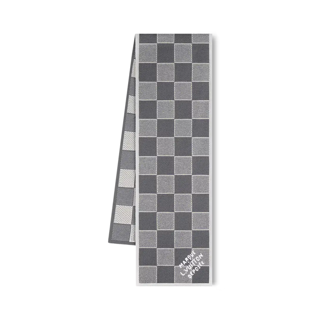 Bonnet et Écharpe Damier Heritage Gris