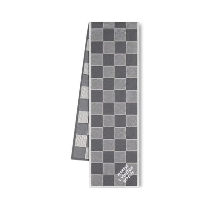 Bonnet et Écharpe Damier Heritage Gris