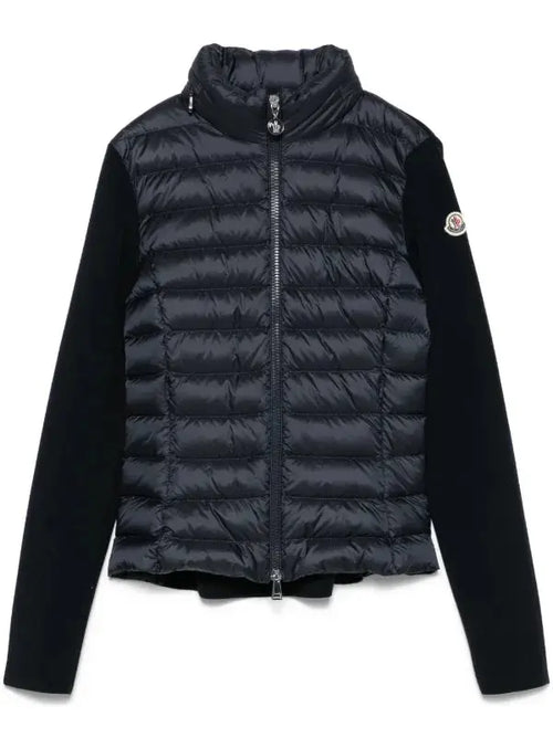 Moncler Cardigan Zippé à Design Matelassé