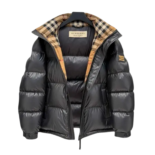 Burberry Doudoune Noir intérieur Beige
