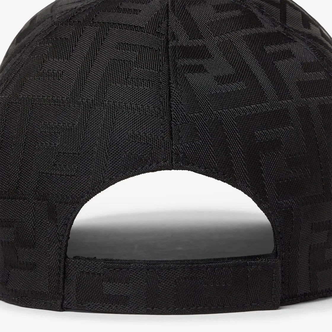 Casquette de baseball en nylon FF jacquard noir