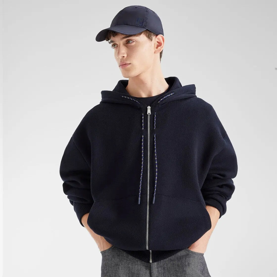 Casquette de baseball en nylon bleu foncé