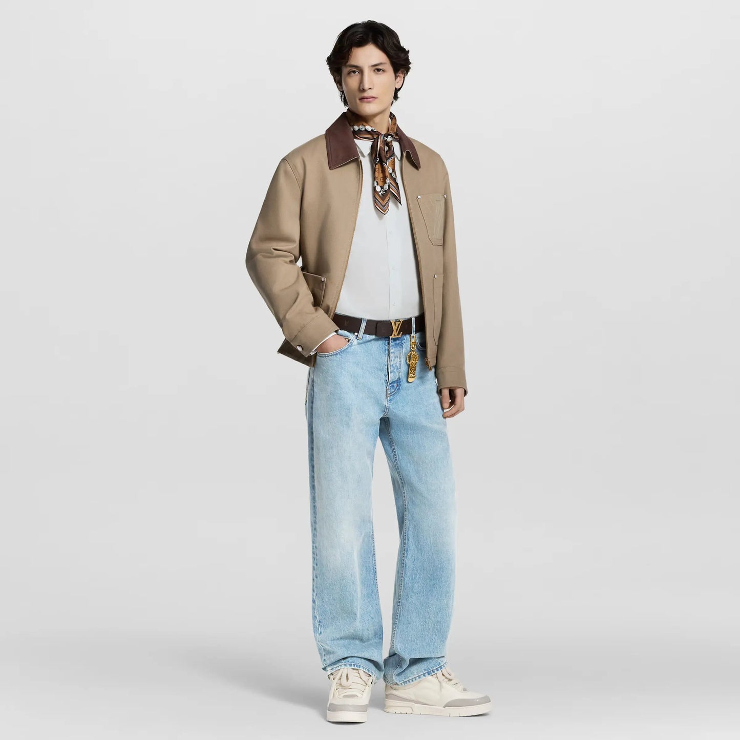 LV Skate Logo incrusté Beige