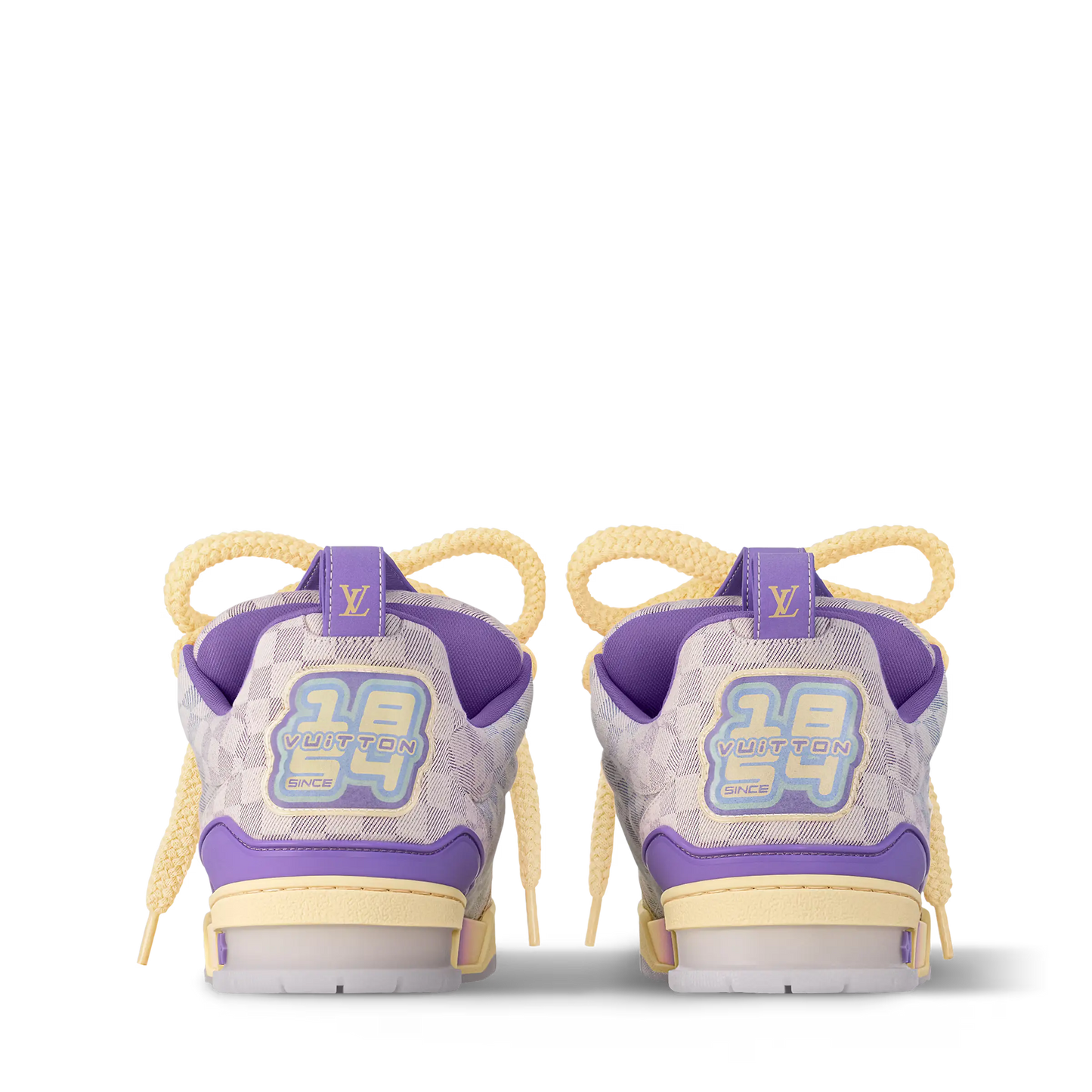 LV Skate Logo Incrusté Violet Et Multicolore