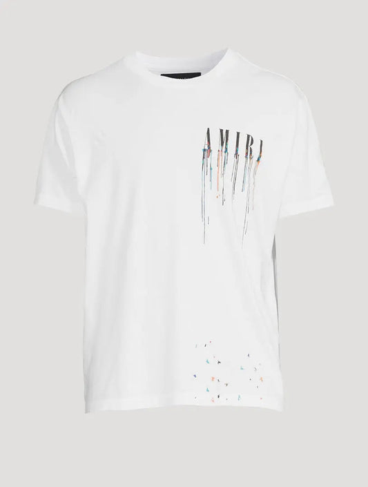 T-Shirt Amiri Blanc Et Multicolore