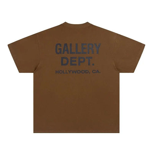 T-Shirt Gallery Dept. Marron Foncé Et Noir
