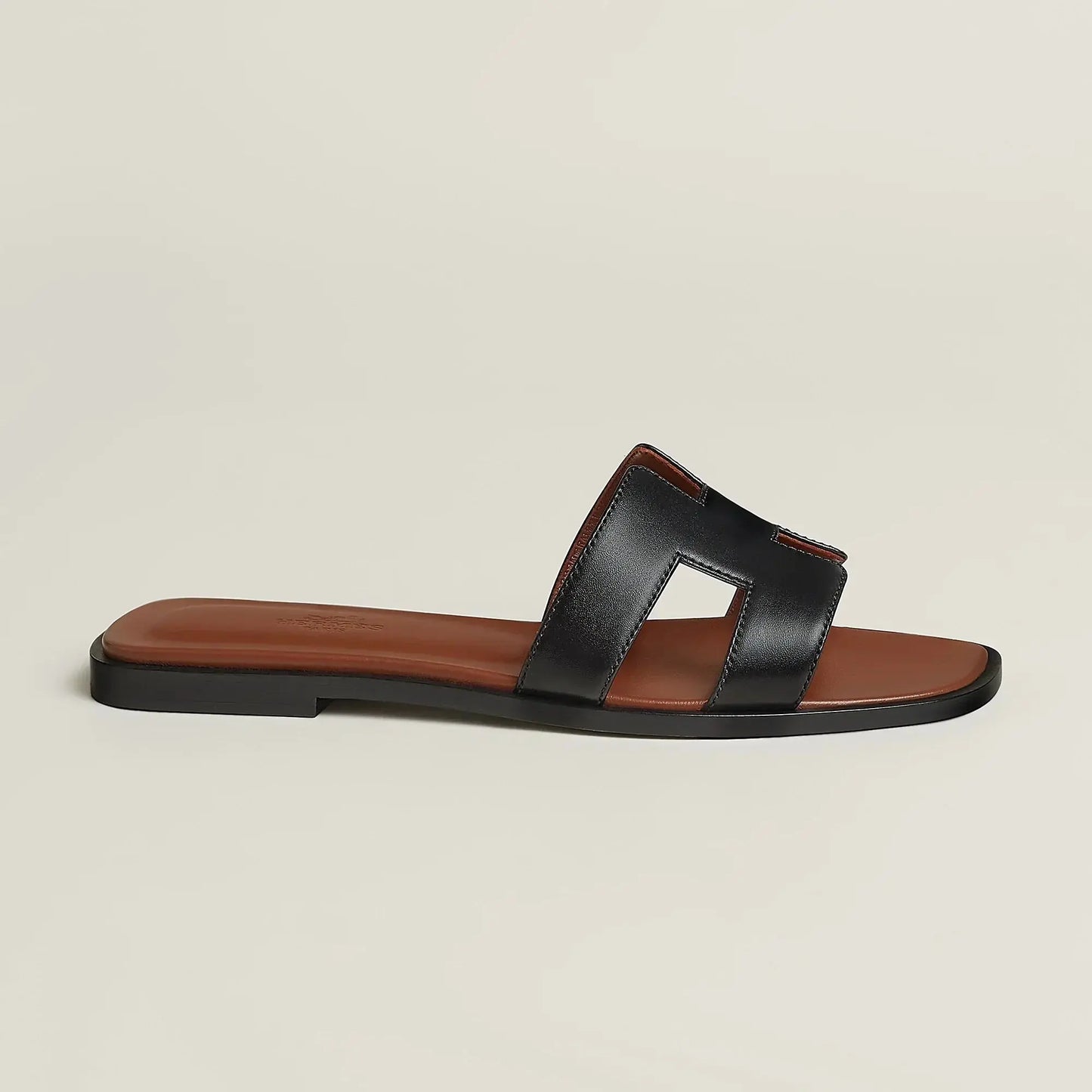 Sandales Oran Noir Et Gold