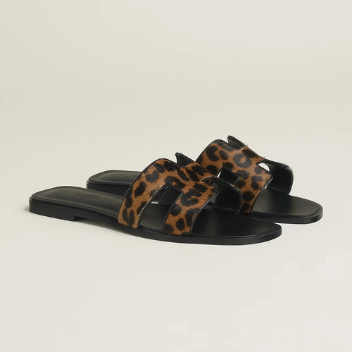 Sandales Oran Gold Et Noir