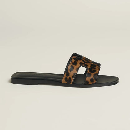 Sandales Oran Gold Et Noir