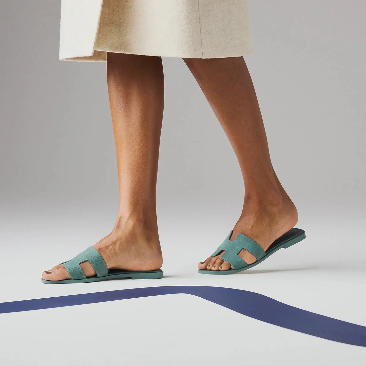 Sandales Oran Bleu Tonnerre