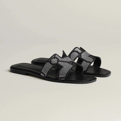 Sandales Oran Noir Cristal