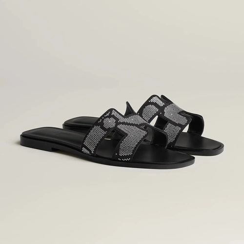 Sandales Oran Noir Cristal