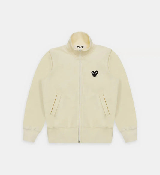 Sweat zippé CDG Sans Capuche Beige