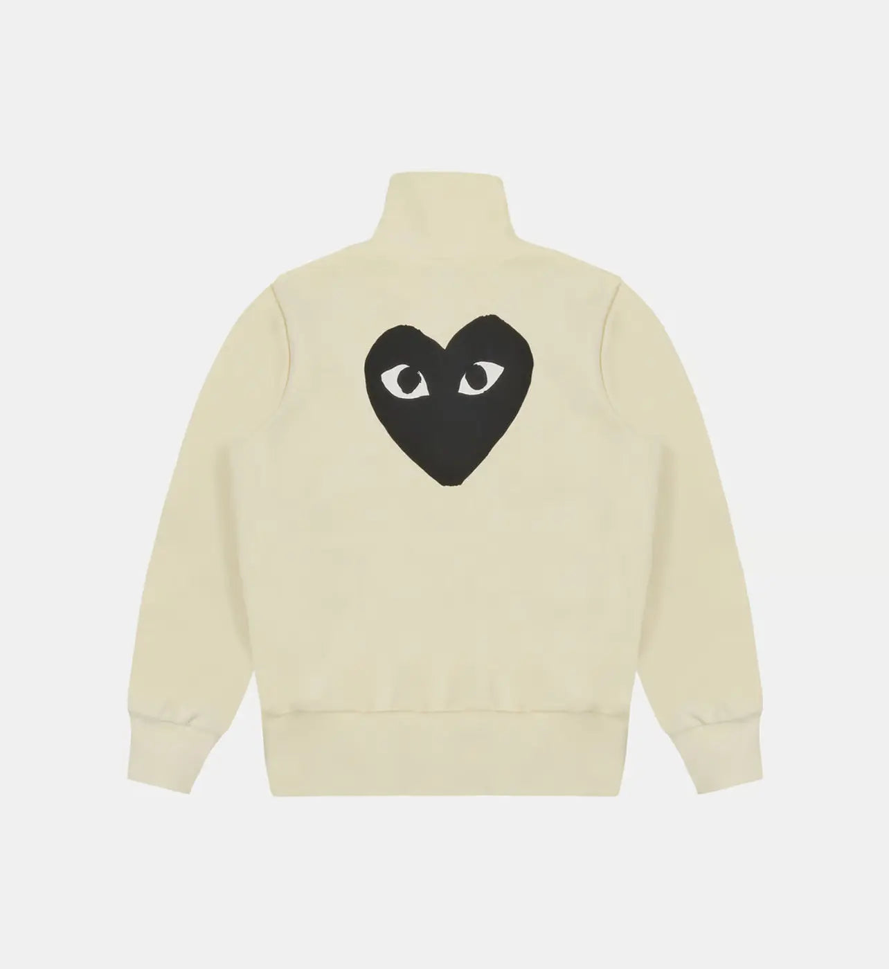 Sweat zippé CDG Sans Capuche Beige