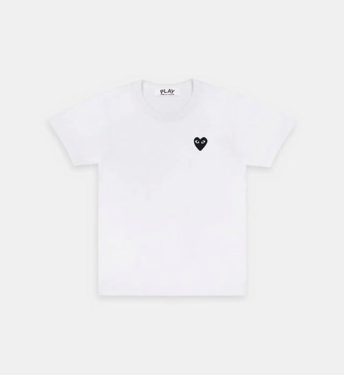 T-Shirt CDG Blanc Logo Noir