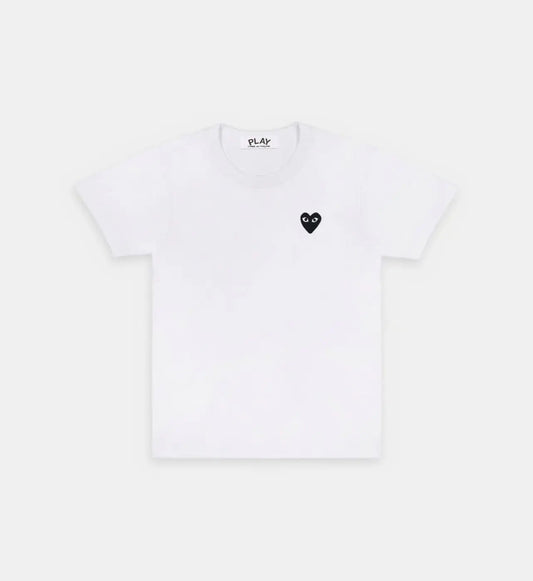 T-Shirt CDG Blanc Logo Noir